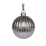 20 CM SILVER RIBBED BELL - Pure Apotheca