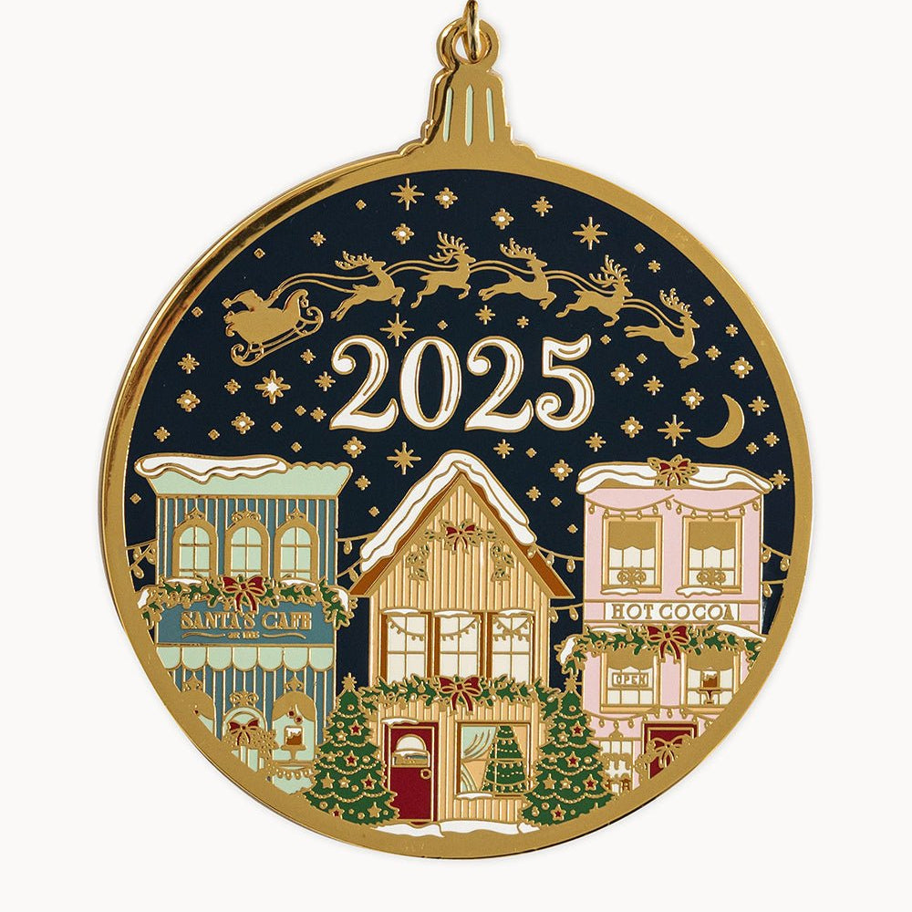 2025 Christmas Village Enamel Ornament - Pure Apotheca