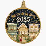 2025 Christmas Village Enamel Ornament - Pure Apotheca