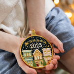 2025 Christmas Village Enamel Ornament - Pure Apotheca