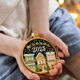 2025 Christmas Village Enamel Ornament - Pure Apotheca