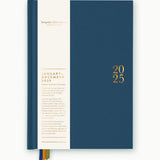 2025 Desktop Linen Bound Planner Liberty Blue - Pure Apotheca