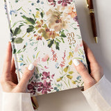 2025 Desktop Linen Bound Planner Spring Blooms - Pure Apotheca