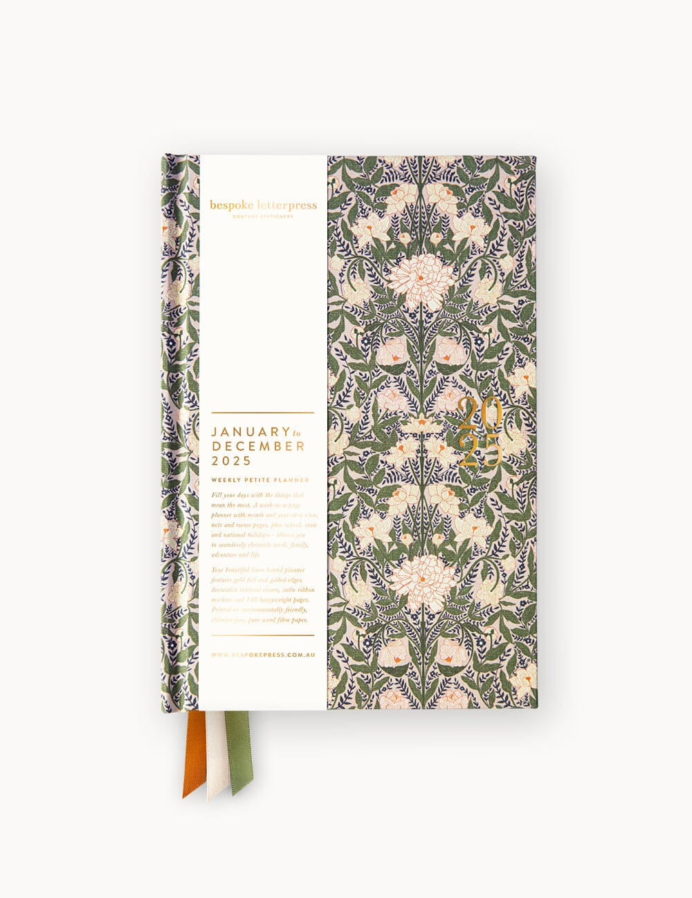 2025 Petite Linen Bound Planner Chrysanthemum - Pure Apotheca