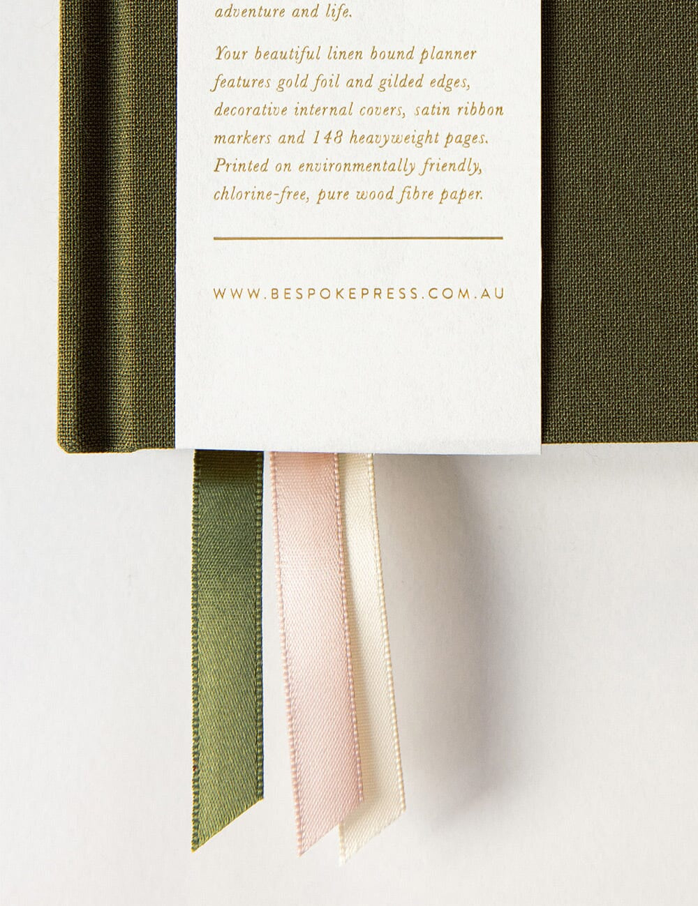 2025 Petite Linen Bound Planner Hunter Green - Pure Apotheca