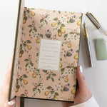 2025 Petite Linen Bound Planner Hunter Green - Pure Apotheca