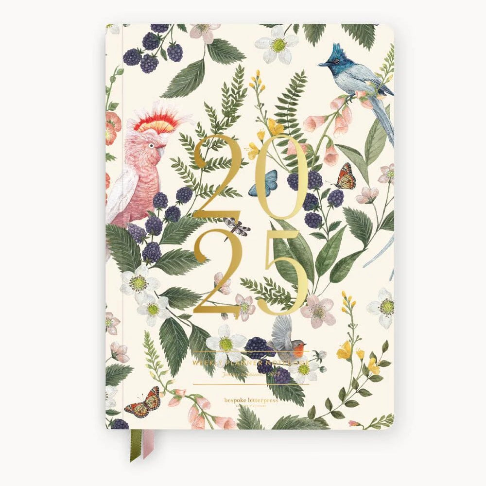 2025 Weekly Planner Notebook Cockatoo - Pure Apotheca