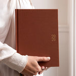 2026 Day to a Page Large Linen Bound Planner - Bronze - Pure Apotheca