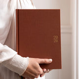 2026 Day to a Page Large Linen Bound Planner - Bronze - Pure Apotheca