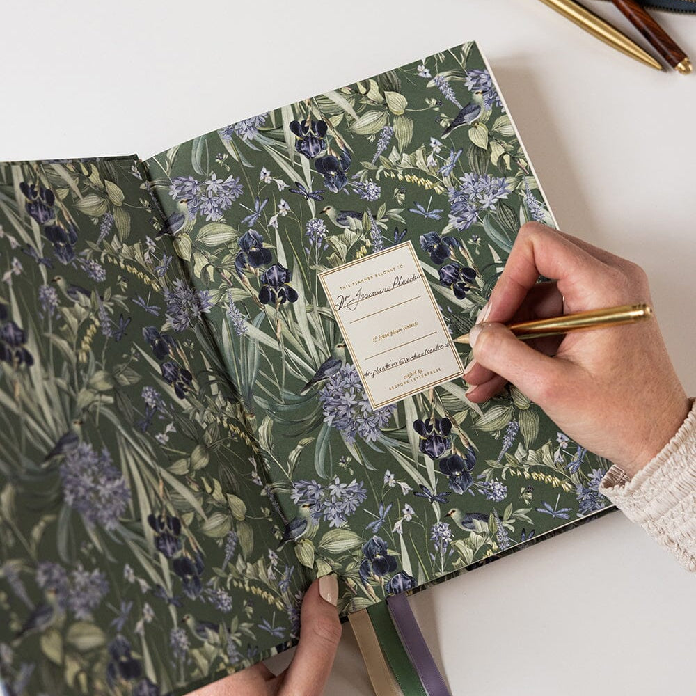 2026 Day to a Page Large Linen Bound Planner - Indigo Haven - Pure Apotheca