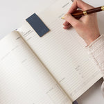 2026 Day to a Page Large Linen Bound Planner - Indigo Haven - Pure Apotheca
