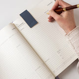 2026 Day to a Page Large Linen Bound Planner - Indigo Haven - Pure Apotheca