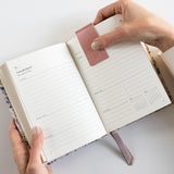 2026 Day to a Page Linen Bound Planner - Bluebuds - Pure Apotheca