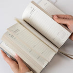 2026 Day to a Page Linen Bound Planner - Frost Bramble - Pure Apotheca