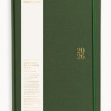 2026 Desktop A4 Linen Bound Planner - Finch - Pure Apotheca