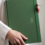 2026 Desktop A4 Linen Bound Planner - Finch - Pure Apotheca