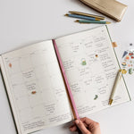 2026 Desktop A4 Linen Bound Planner - Finch - Pure Apotheca