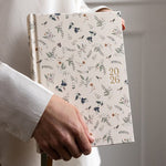 2026 Desktop Linen Bound Planner - Button Fern - Pure Apotheca