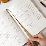 2026 Desktop Linen Bound Planner - Button Fern - Pure Apotheca