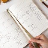 2026 Desktop Linen Bound Planner - Button Fern - Pure Apotheca