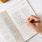 2026 Desktop Linen Bound Planner - Button Fern - Pure Apotheca