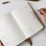 2026 Desktop Linen Bound Planner - Hunter Green - Pure Apotheca
