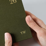 2026 Desktop Linen Bound Planner - Hunter Green - Pure Apotheca