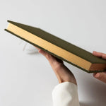 2026 Desktop Linen Bound Planner - Hunter Green - Pure Apotheca