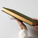 2026 Desktop Linen Bound Planner - Hunter Green - Pure Apotheca