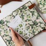 2026 Desktop Linen Bound Planner - Hunter Green - Pure Apotheca