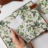 2026 Desktop Linen Bound Planner - Hunter Green - Pure Apotheca
