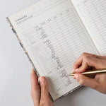 2026 Desktop Linen Bound Planner - Ivory Garden - Pure Apotheca