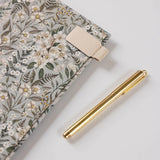 2026 Desktop Linen Bound Planner - Ivory Garden - Pure Apotheca
