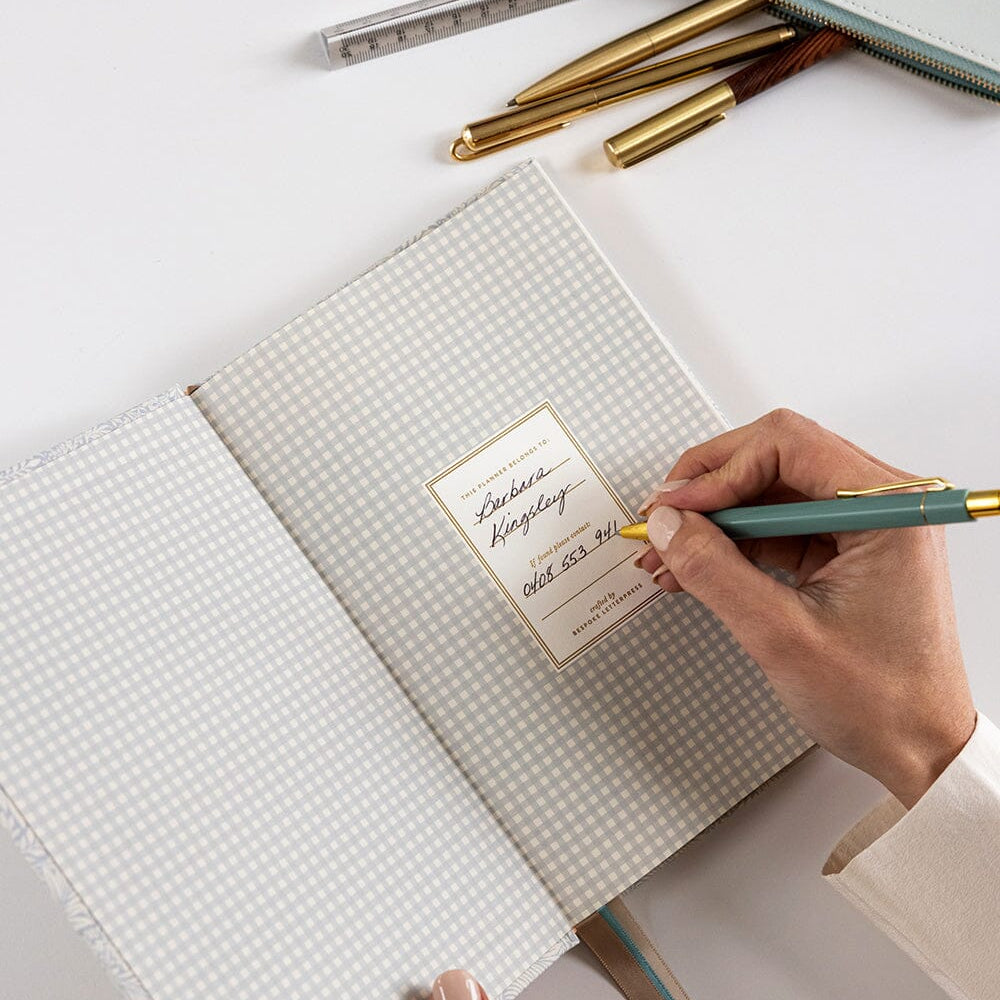 2026 Petite Linen Bound Planner - Dune - Pure Apotheca