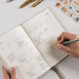 2026 Petite Linen Bound Planner - Dune - Pure Apotheca