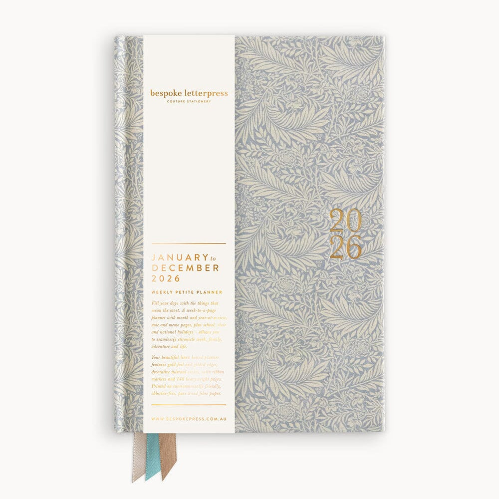 2026 Petite Linen Bound Planner - Dune - Pure Apotheca