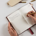 2026 Petite Linen Bound Planner - Mulberry - Pure Apotheca