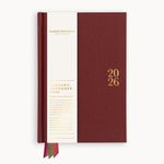 2026 Petite Linen Bound Planner - Mulberry - Pure Apotheca