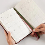 2026 Petite Linen Bound Planner - Mulberry - Pure Apotheca