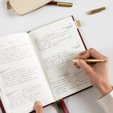 2026 Petite Linen Bound Planner - Mulberry - Pure Apotheca