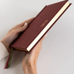 2026 Petite Linen Bound Planner - Mulberry - Pure Apotheca