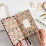 2026 Petite Linen Bound Planner - Mulberry - Pure Apotheca
