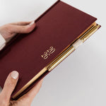 2026 Petite Linen Bound Planner - Mulberry - Pure Apotheca