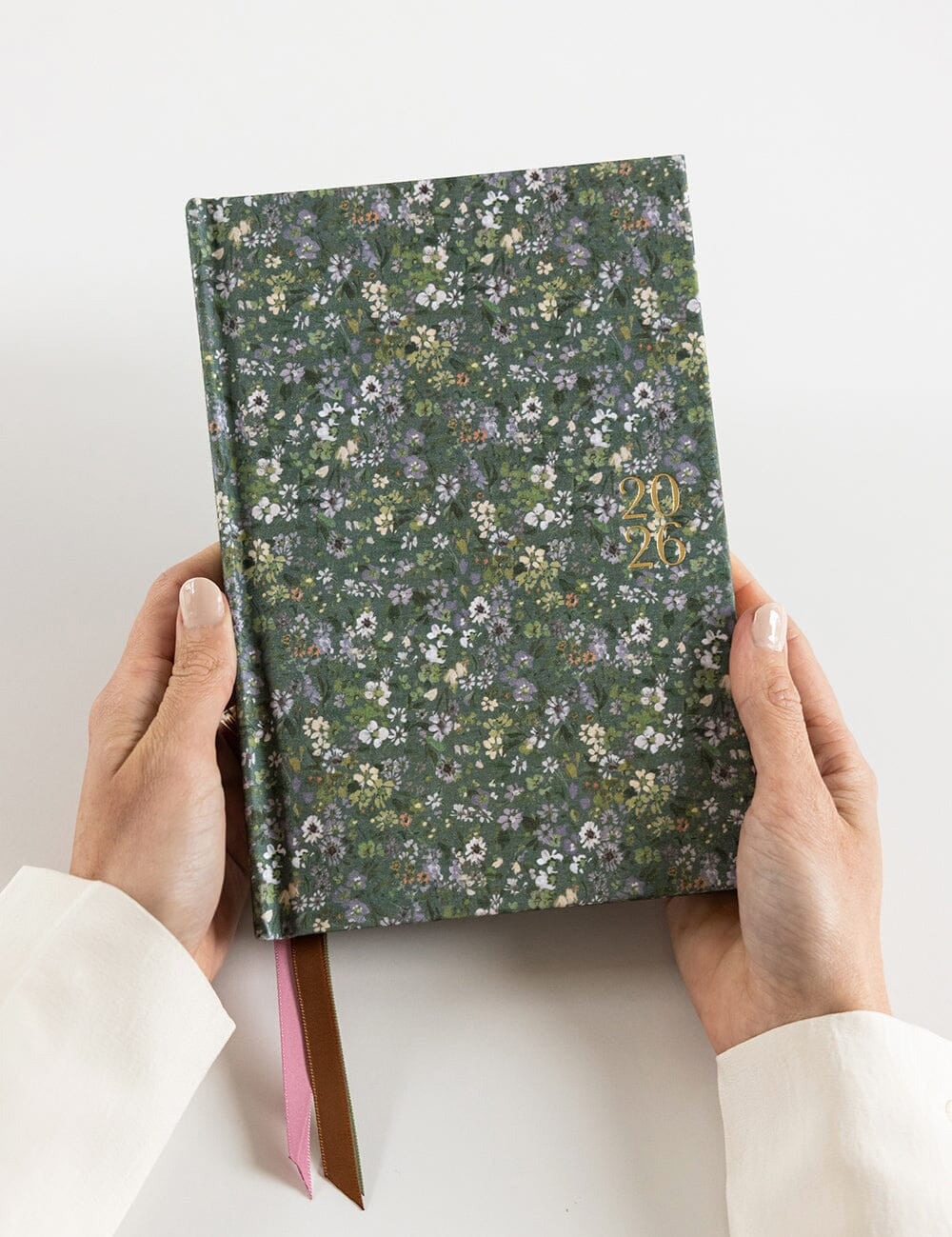 2026 Petite Linen Bound Planner - Summer Perennials - Pure Apotheca