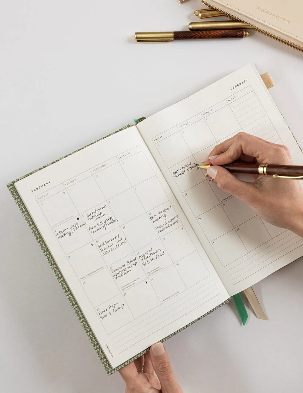 2026 Teachers Desktop Planner - Finch Bramble - Pure Apotheca