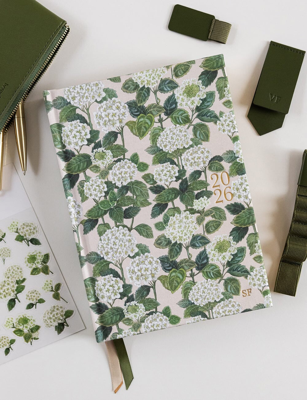 2026 Teachers Desktop Planner - Hydrangea - Pure Apotheca