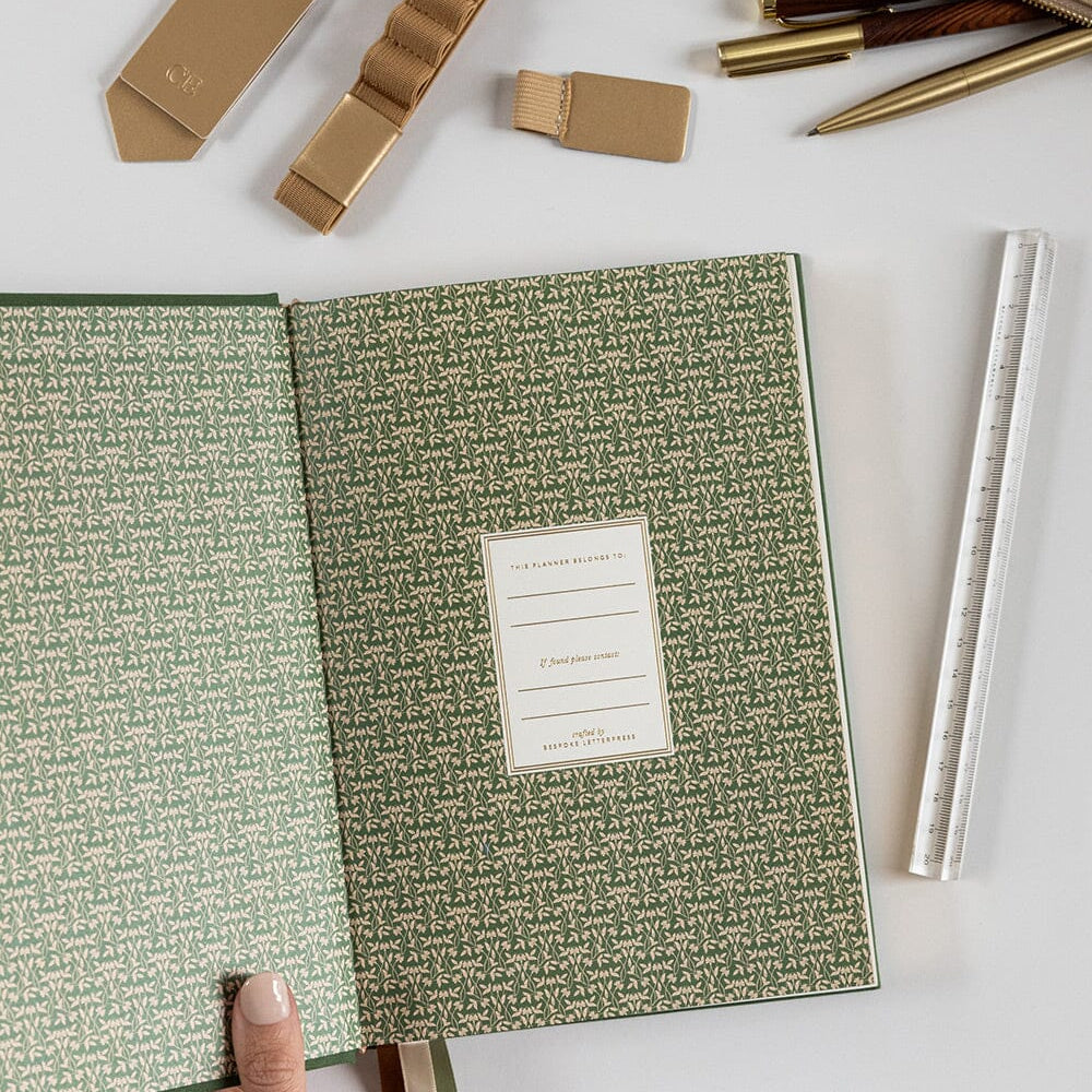 2026 Weekly Academic Student Linen Bound Planner - Finch - Pure Apotheca