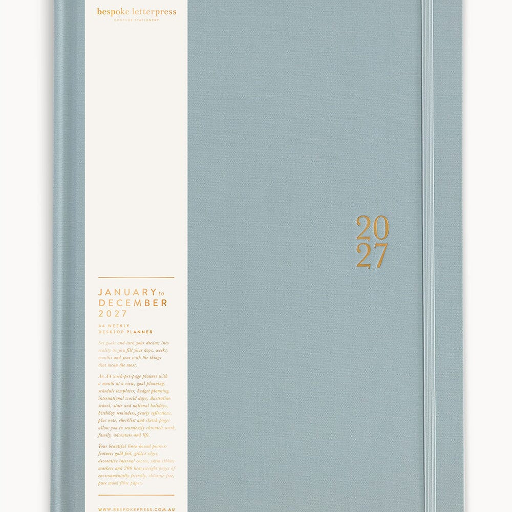 2027 A4 Desktop Planner - Belvedere - Pure Apotheca