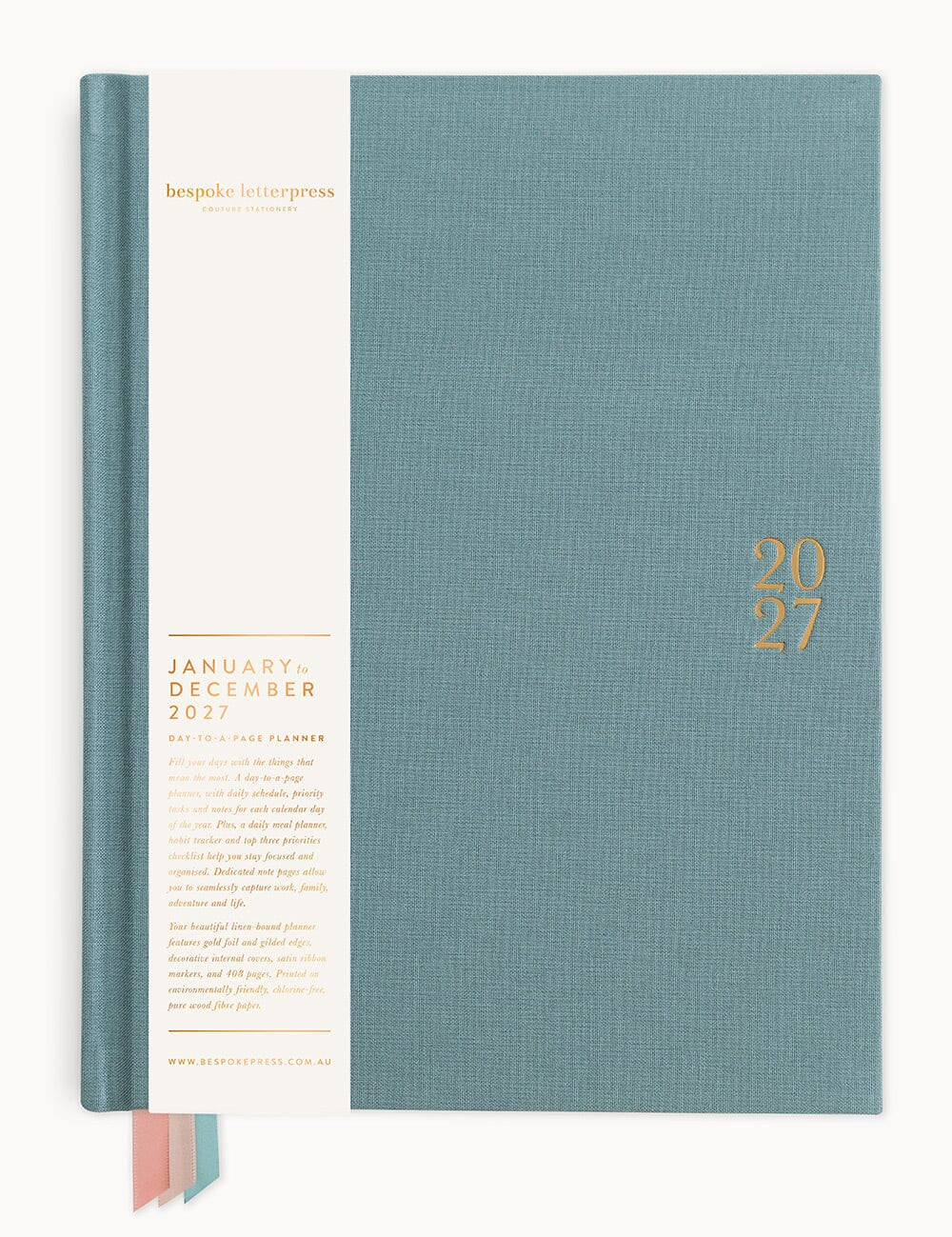 2027 Day to a Page Large Planner - Seaglass - Pure Apotheca