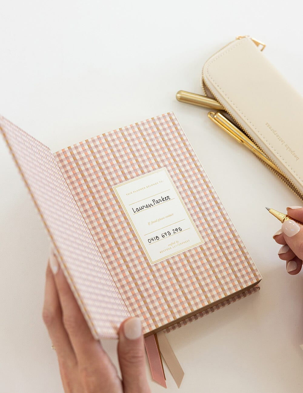 2027 Day to a Page Small Planner - Primrose Gingham - Pure Apotheca